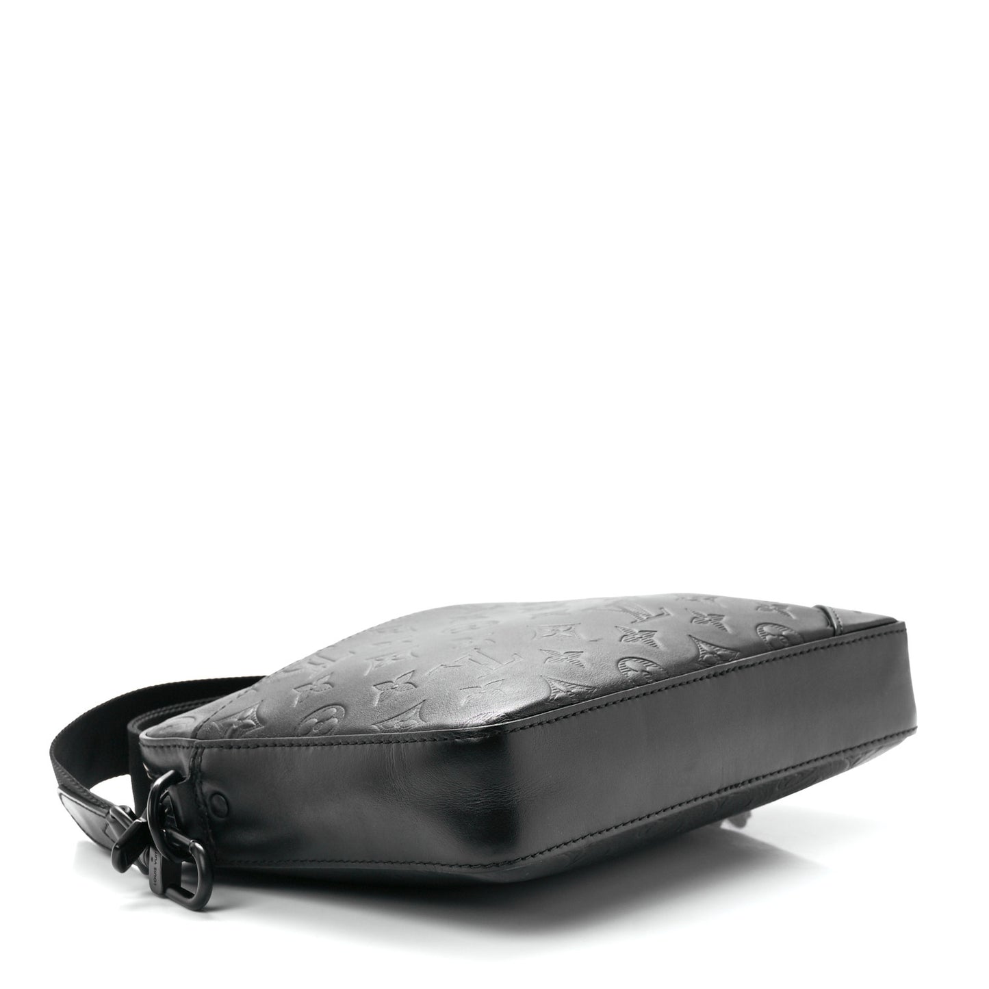 Calfskin Monogram Shadow Duo Messenger Black