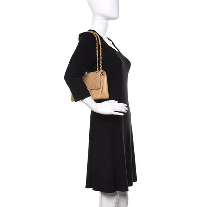Chanel Lambskin Quilted Small Double Flap Beige 2 of 14