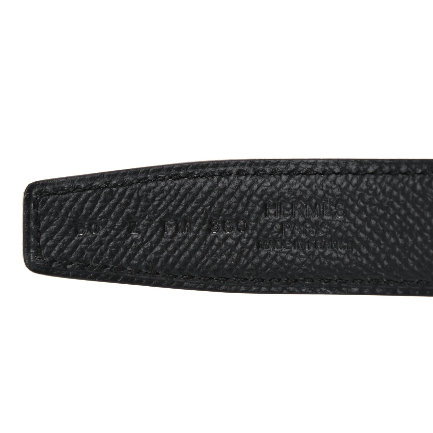 Hermes Swift Epsom 24mm Mini Martelee Constance Belt 80 Nata Black 5 of 6