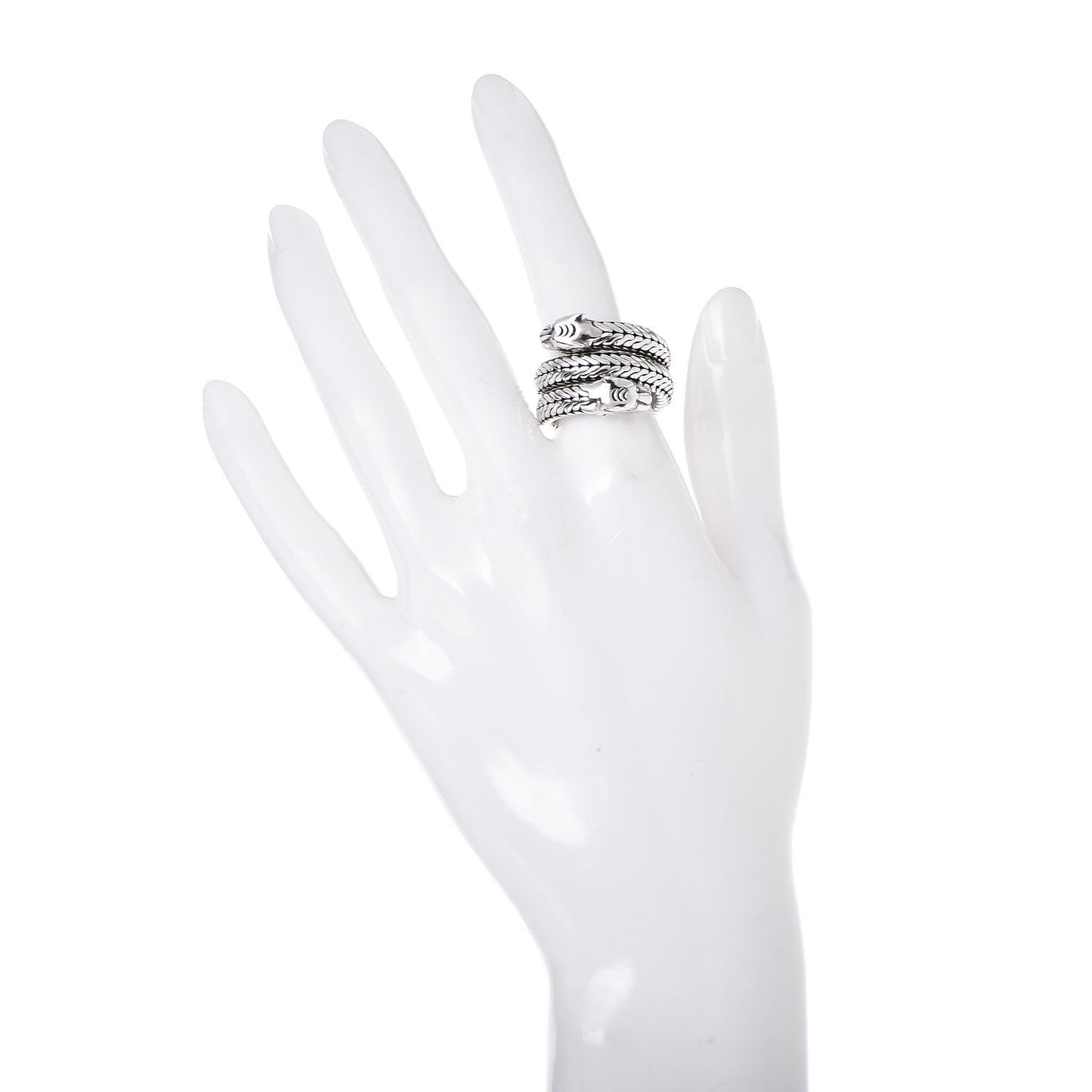 Sterling Silver Macan Coil Ring 57 8