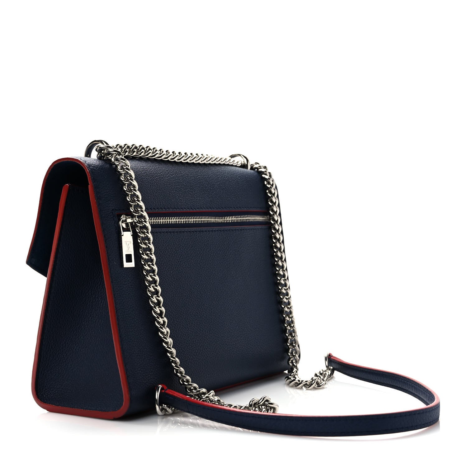 Louis Vuitton Soft Calfskin My Lockme Chain Bag BB Marine Rouge 3 of 8