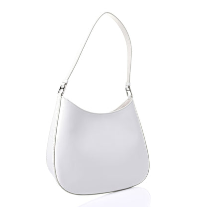 Prada Spazzolato Cleo Shoulder Bag White 3 of 9