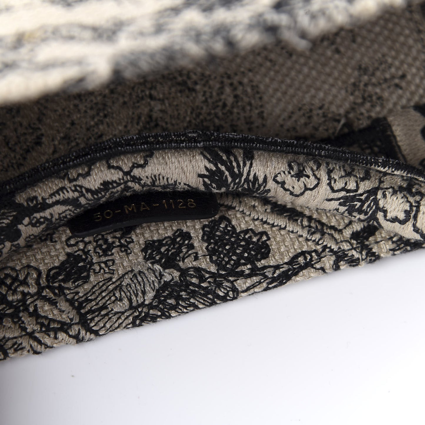 Canvas Embroidered Large Dioriviera Toile De Jouy Book Tote Black