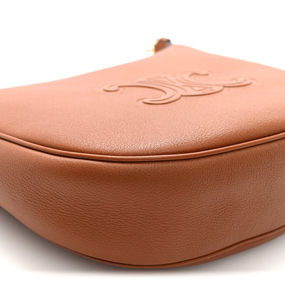 Celine Supple Calfskin Small Triomphe Heloise Shoulder Bag Tan 9 of 10