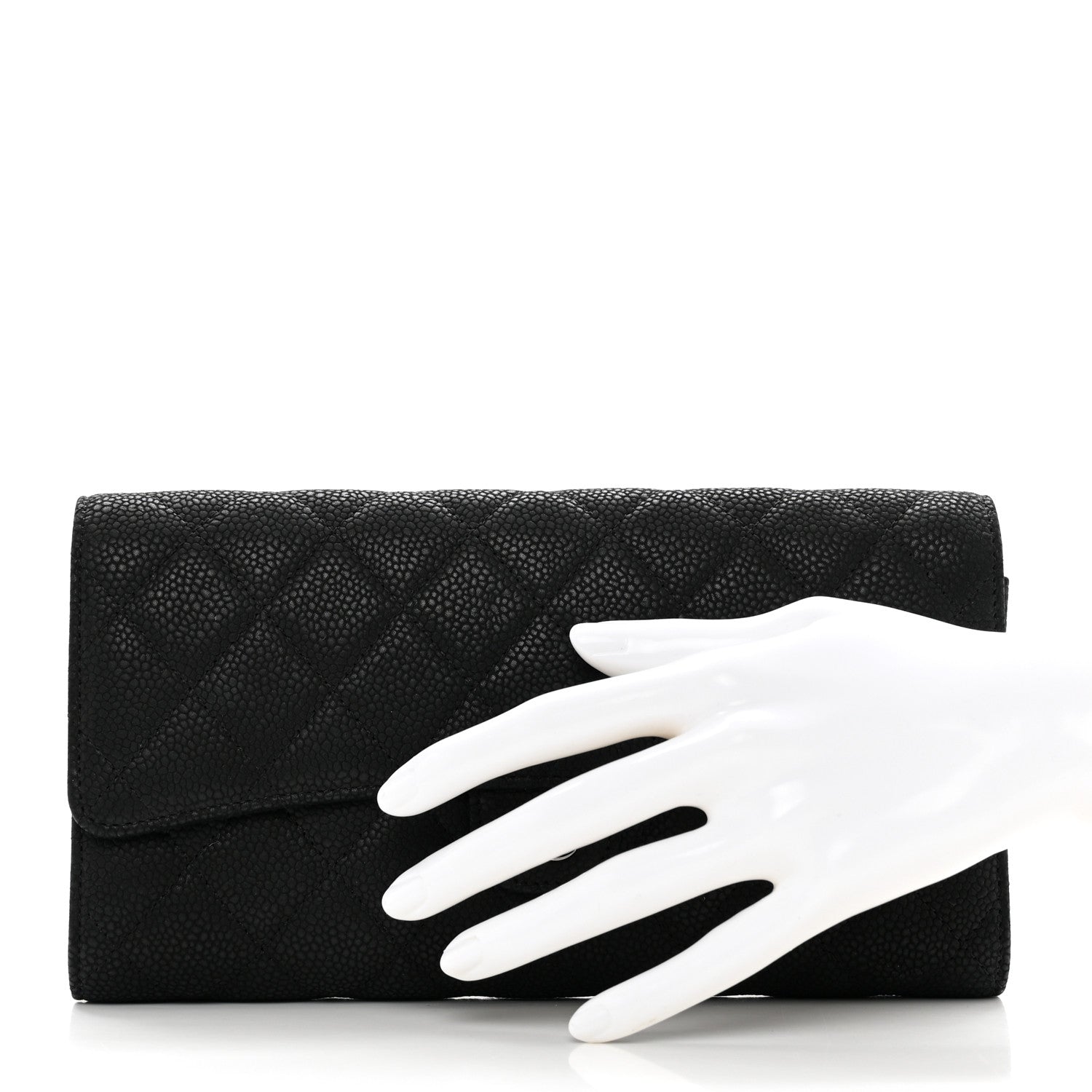 Chanel Caviar Quilted Travel Wallet Black 3 of 10