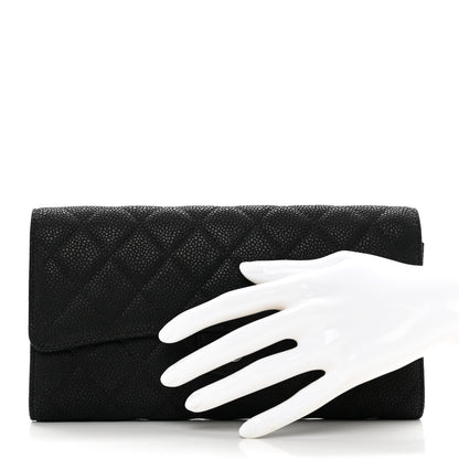 Chanel Caviar Quilted Travel Wallet Black 3 of 10