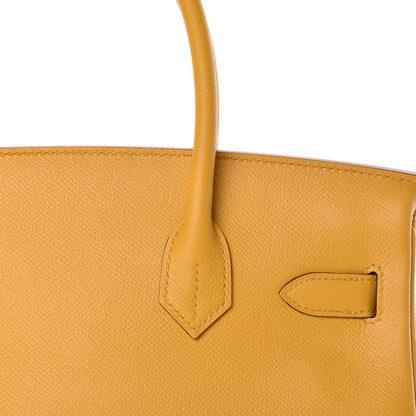Hermes Epsom Birkin 30 Jaune Ambre 31 of 41