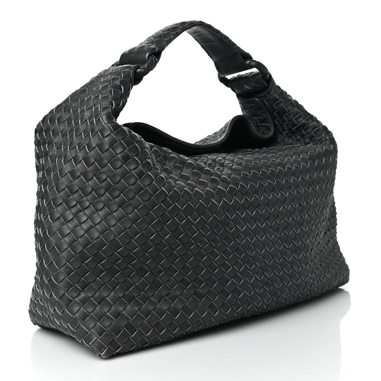 Bottega Veneta Nappa Intrecciato Sloane Hobo Ferro Gray 2 of 10