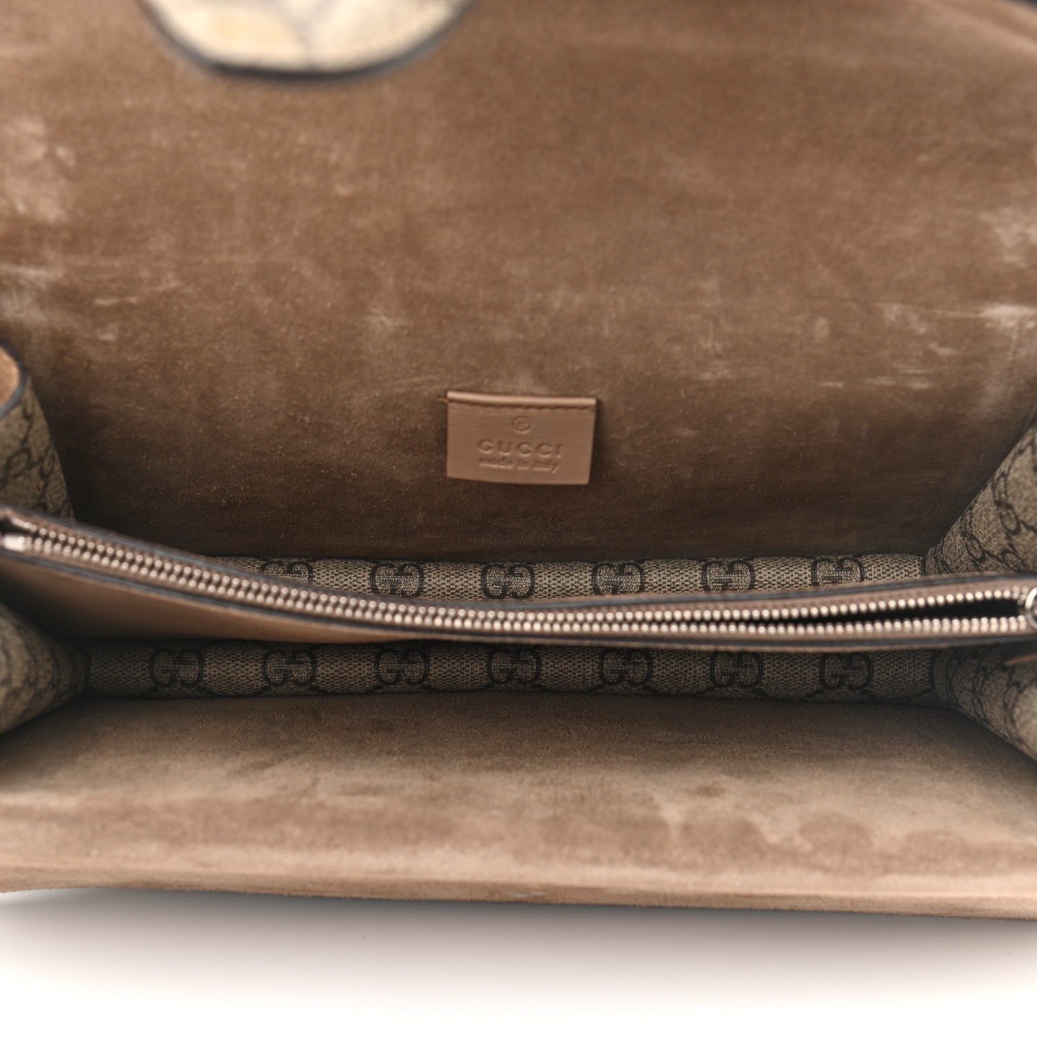 Gucci GG Supreme Monogram Small Dionysus Shoulder Bag Taupe 5 of 10