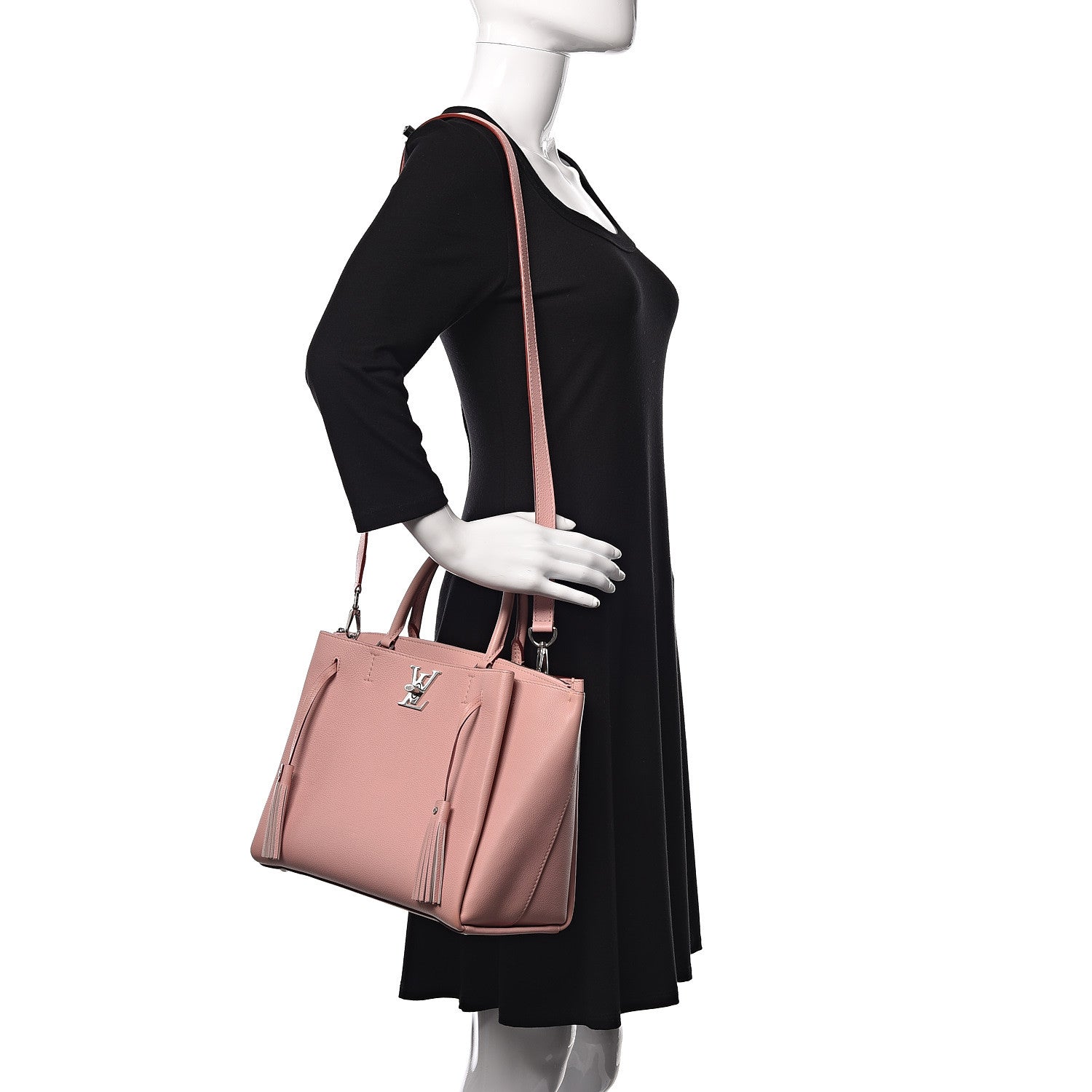 Louis Vuitton Calfskin Lockmeto Rose Poudre 2 of 12