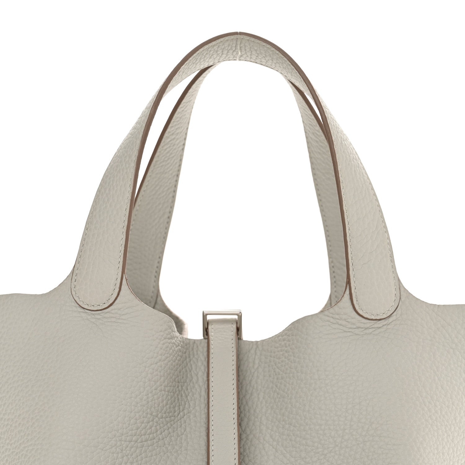 Hermes Taurillon Clemence Picotin Lock 22 MM Gris Perle 8 of 11