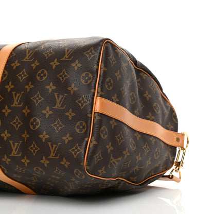 Louis Vuitton Monogram Keepall Bandouliere 50 10 of 18