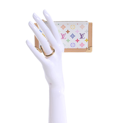 Louis Vuitton Monogram Multicolor Key Pouch White 2 of 8