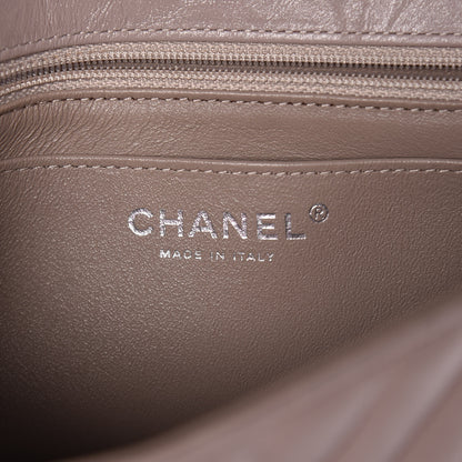 Chanel Iridescent Calfskin Chevron Quilted Mini Rectangular Flap Grey 6 of 9
