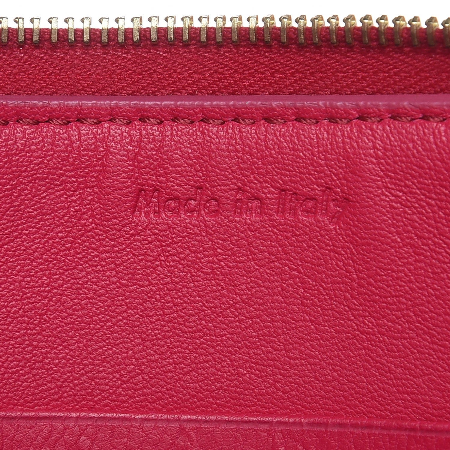 Celine Calfskin Flap Pocket Clutch Fuchsia 6 of 7