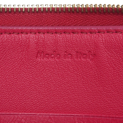 Celine Calfskin Flap Pocket Clutch Fuchsia 6 of 7