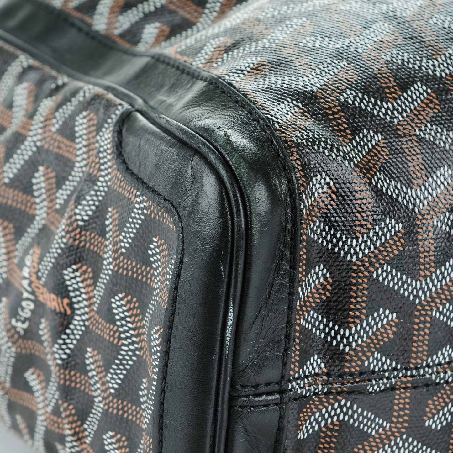 Goyardine Voltaire Tote Black