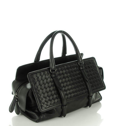Bottega Veneta Nappa Intrecciato Medium Monaco Satchel Nero Black 3 of 8