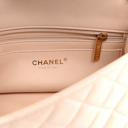 Chanel Lambskin Quilted Mini Rectangular Pearl Crush Flap Light Beige 6 of 12