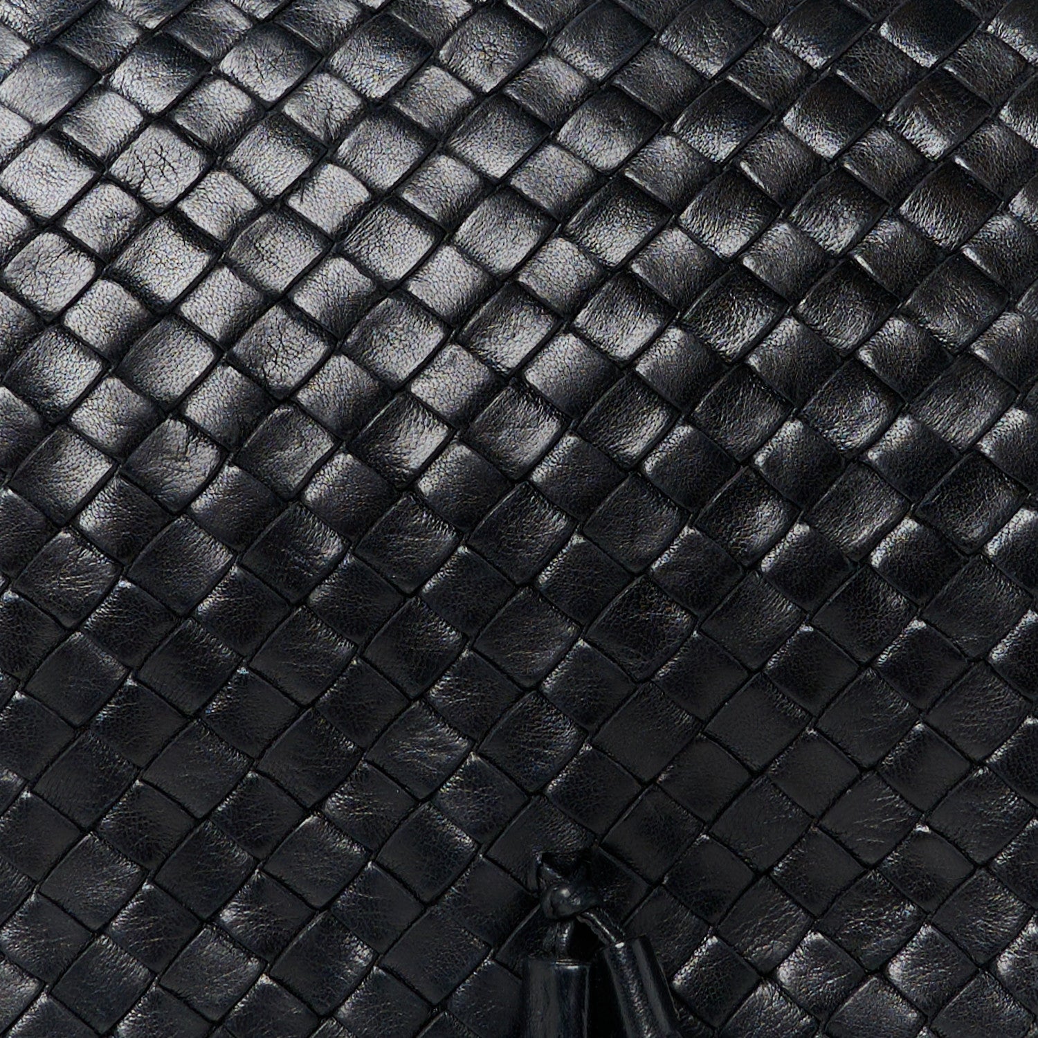 Bottega Veneta Nappa Intrecciato Flap Tassel Clutch Black 8 of 11