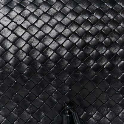 Bottega Veneta Nappa Intrecciato Flap Tassel Clutch Black 8 of 11