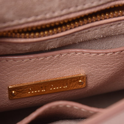 Miu Miu Goatskin Madras Mini Top Handle Bag 6 of 14