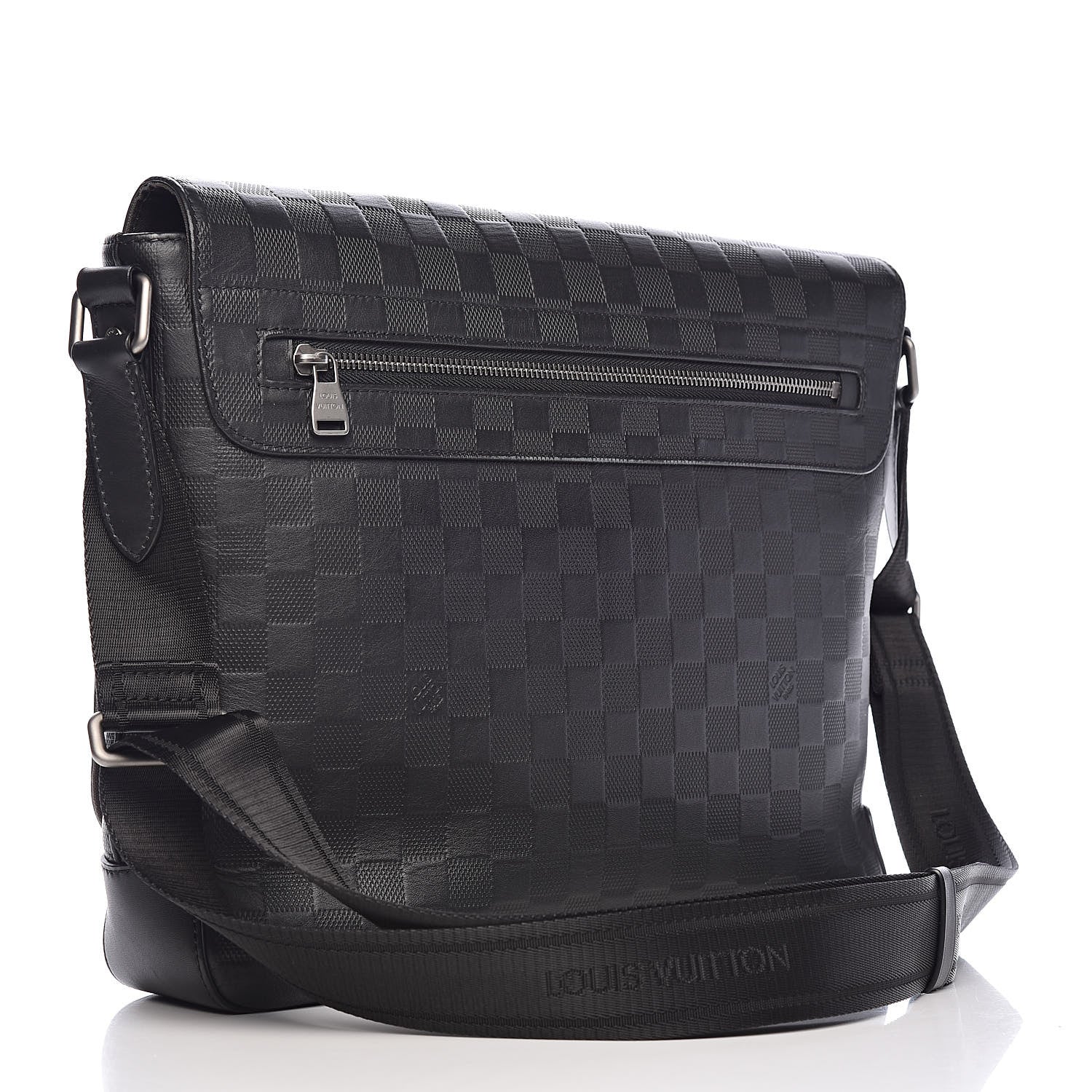 Louis Vuitton Damier Infini District MM Onyx 3 of 9