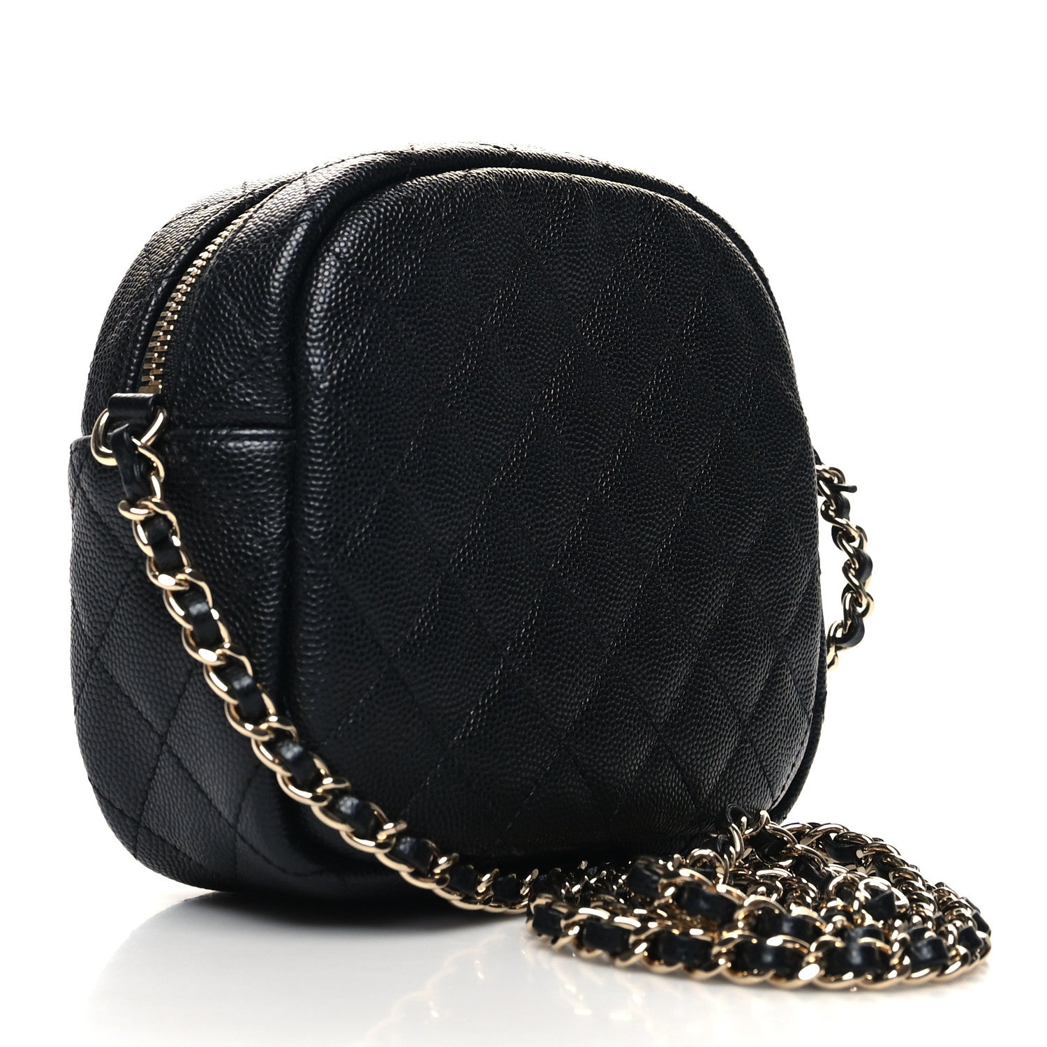 Chanel Caviar Quilted CC Day Camera Case Black 3 of 11