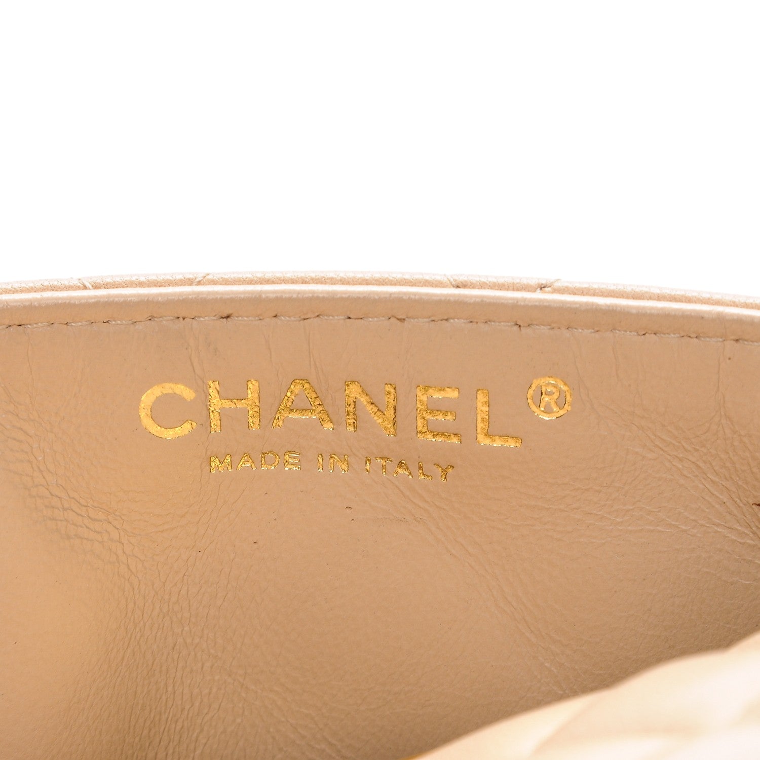 Chanel Lambskin Quilted East West Flap Beige 6 of 8