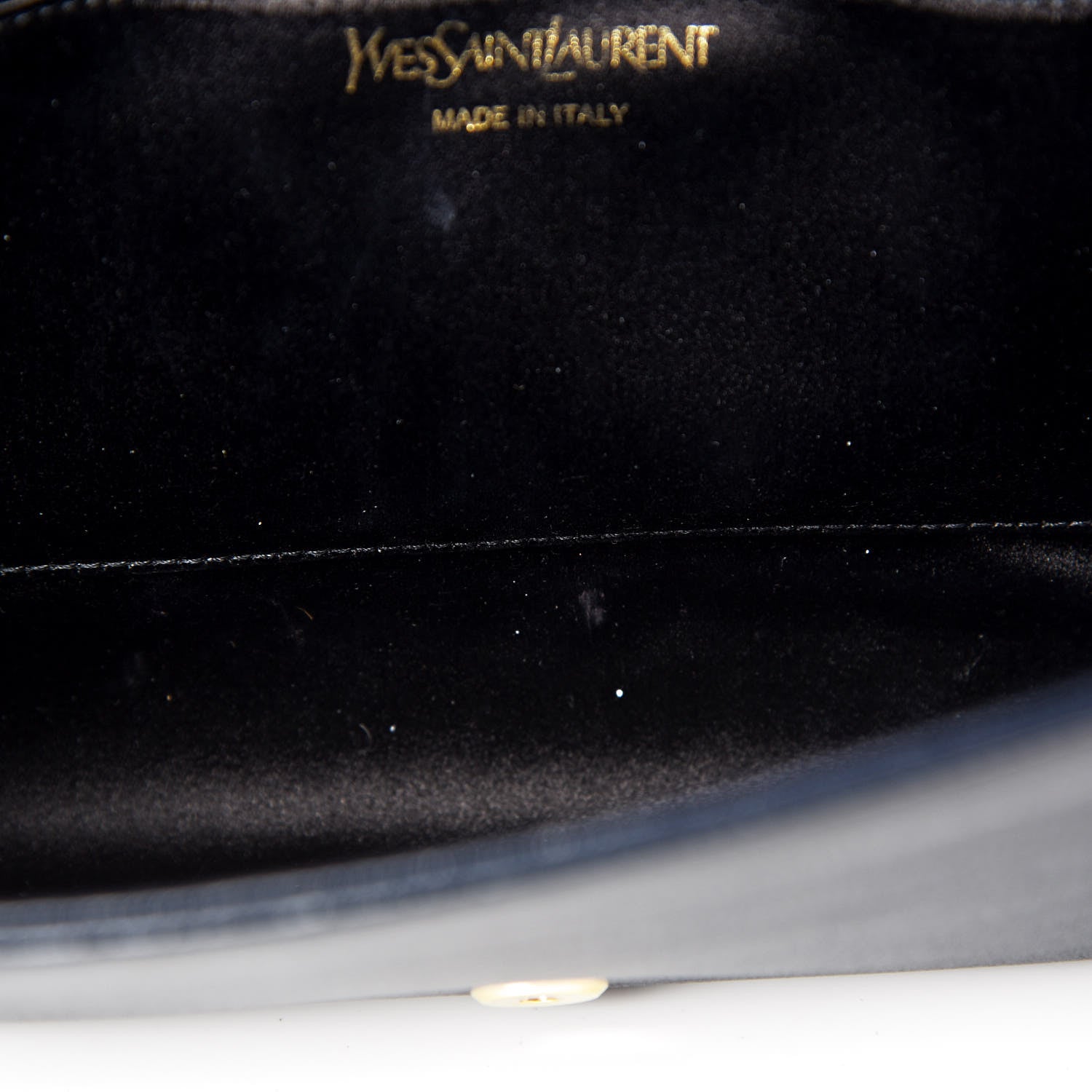 Saint Laurent Calfskin Large Belle De Jour Clutch Deep Marine 8 of 10