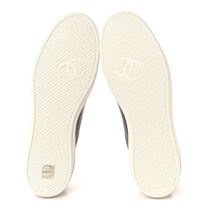 Chanel Calfskin CC Uniform Womens Sneakers 41 Black 6 of 8