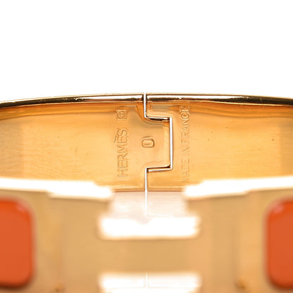 Hermes Enamel Narrow Clic Clac H Bracelet PM Orange 3 of 5