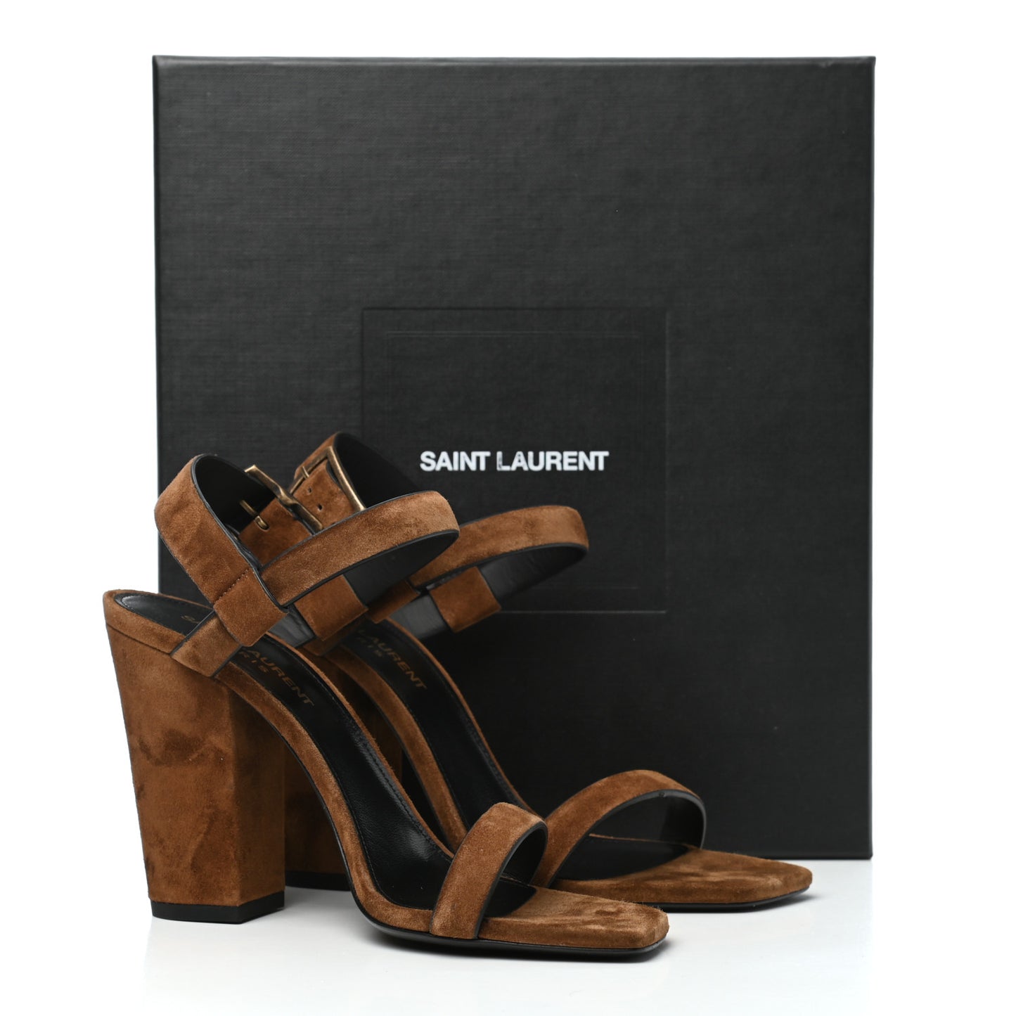 Suede Oak 100 Ankle Strap Sandals 37.5 Land