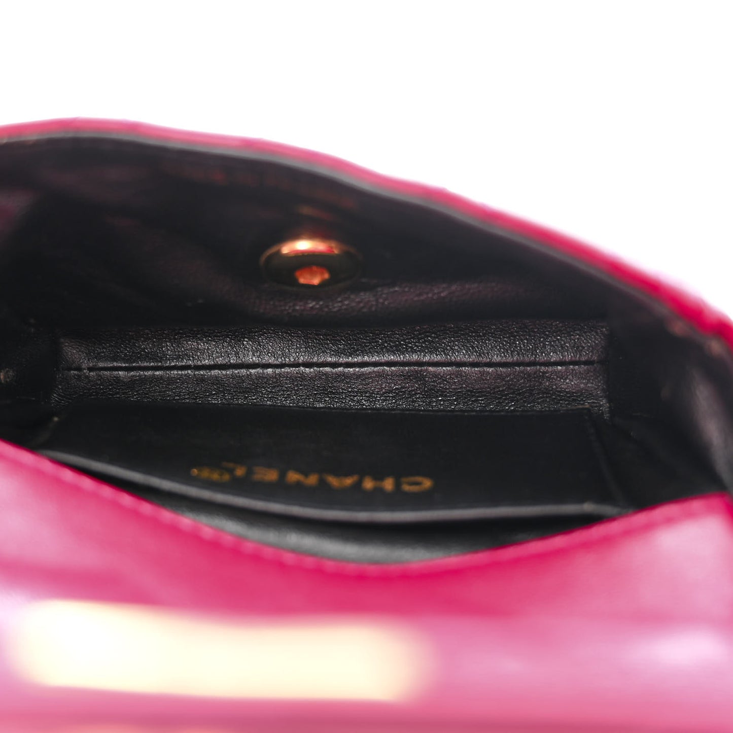 Lambskin Diamond Vertical Quilted Messenger Flap Dark Pink
