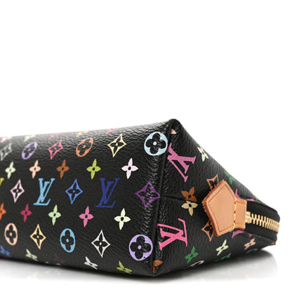 Louis Vuitton Monogram Multicolor Cosmetic Pouch Black Grenade 8 of 8