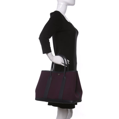 Hermes Toile Negonda Garden Party 36 MM Cassis Bleu Nuit 2 of 10
