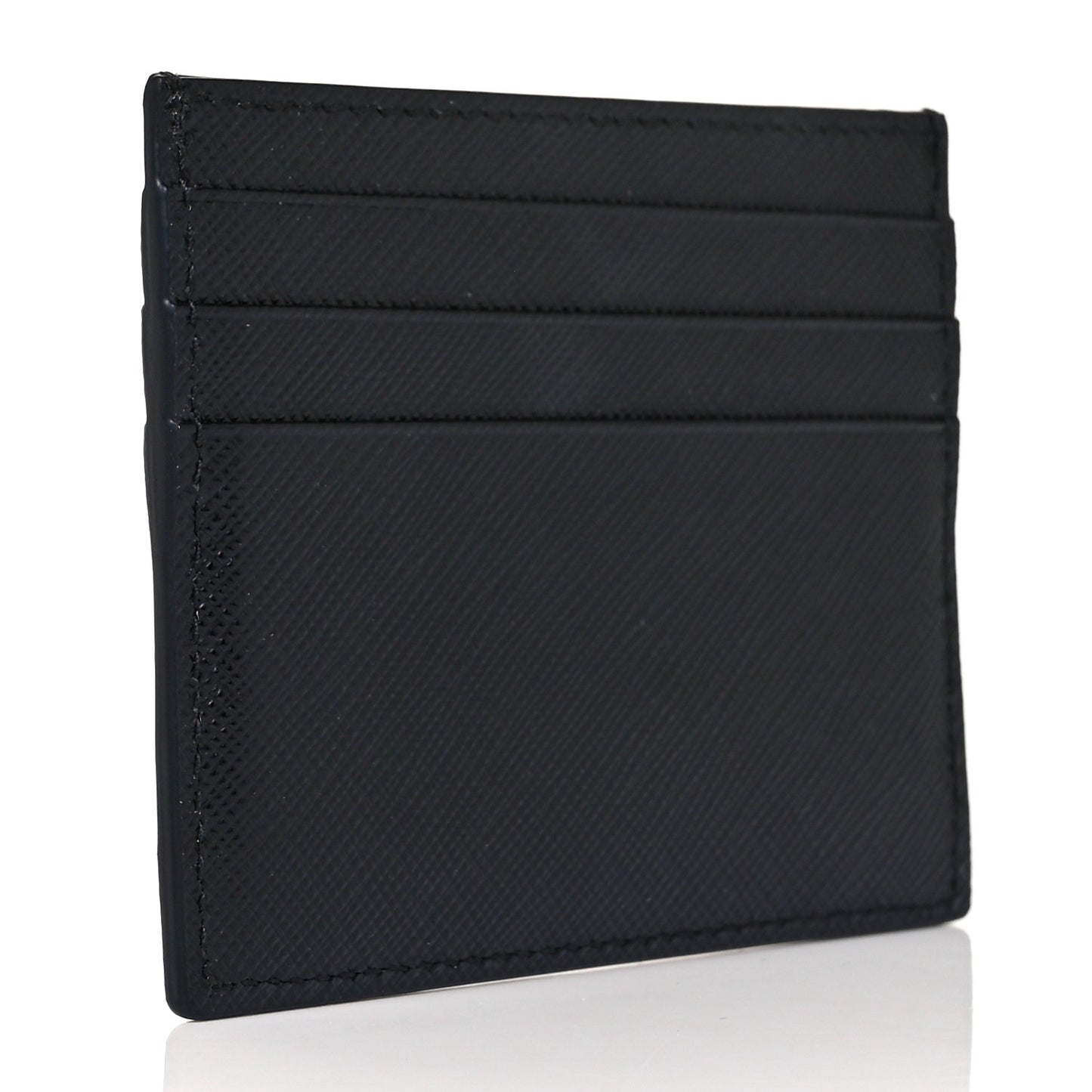 Saffiano Triangle Card Case Black