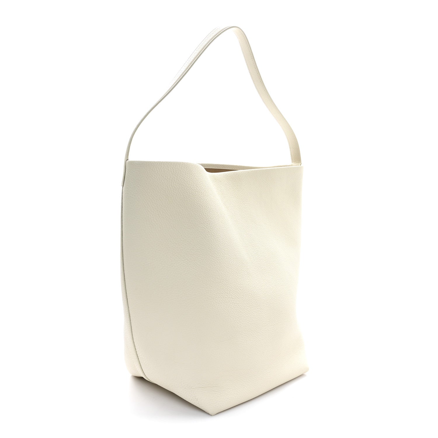 The Row Grained Calfskin Large N/S Park Tote Ivory 3 of 11