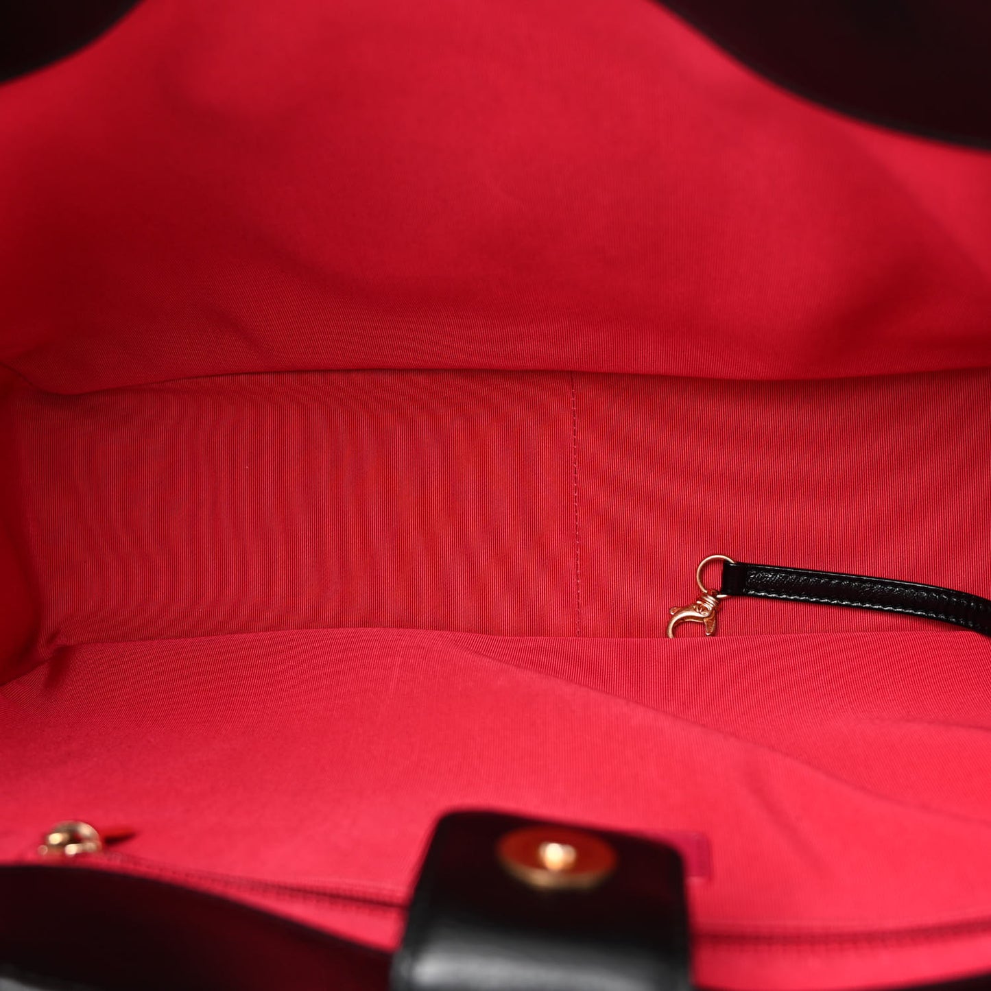 Shiny Aged Calfskin Shopping Bag Black