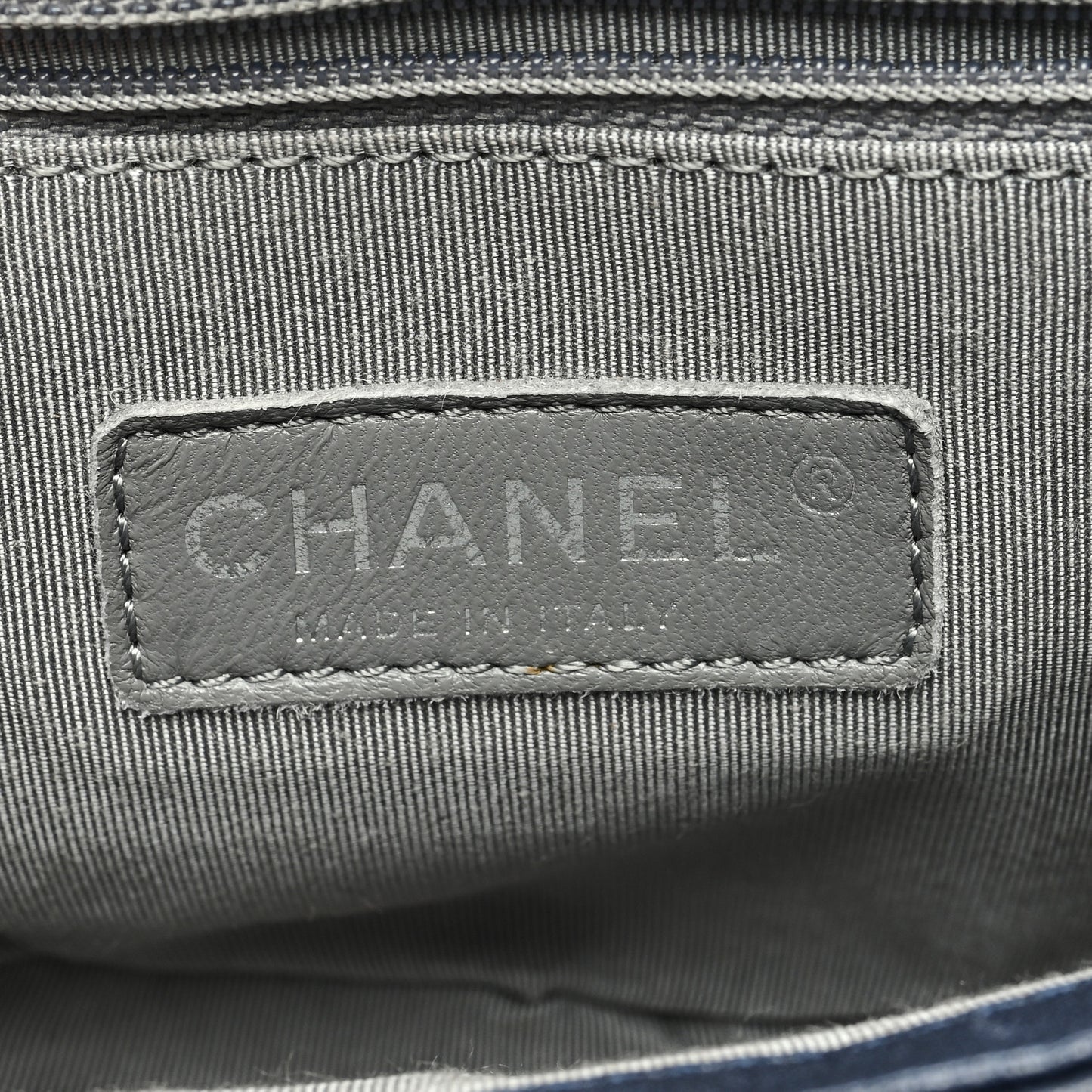 Washed Lambskin Mini Chain Around Messenger Navy Blue