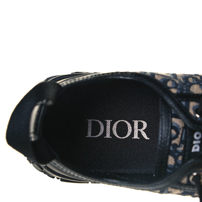 Christian Dior Jacquard Rubber Oblique Mens B28 Low Top Sneakers 44 Black Apricot 8 of 9