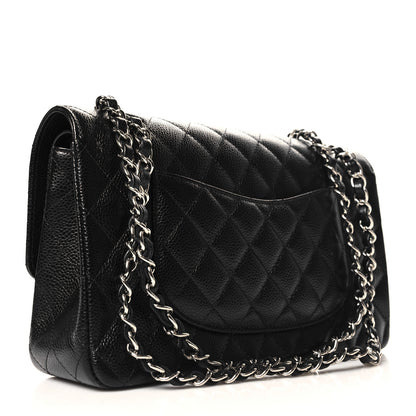 Chanel Caviar Quilted Medium Double Flap Black 3 of 10