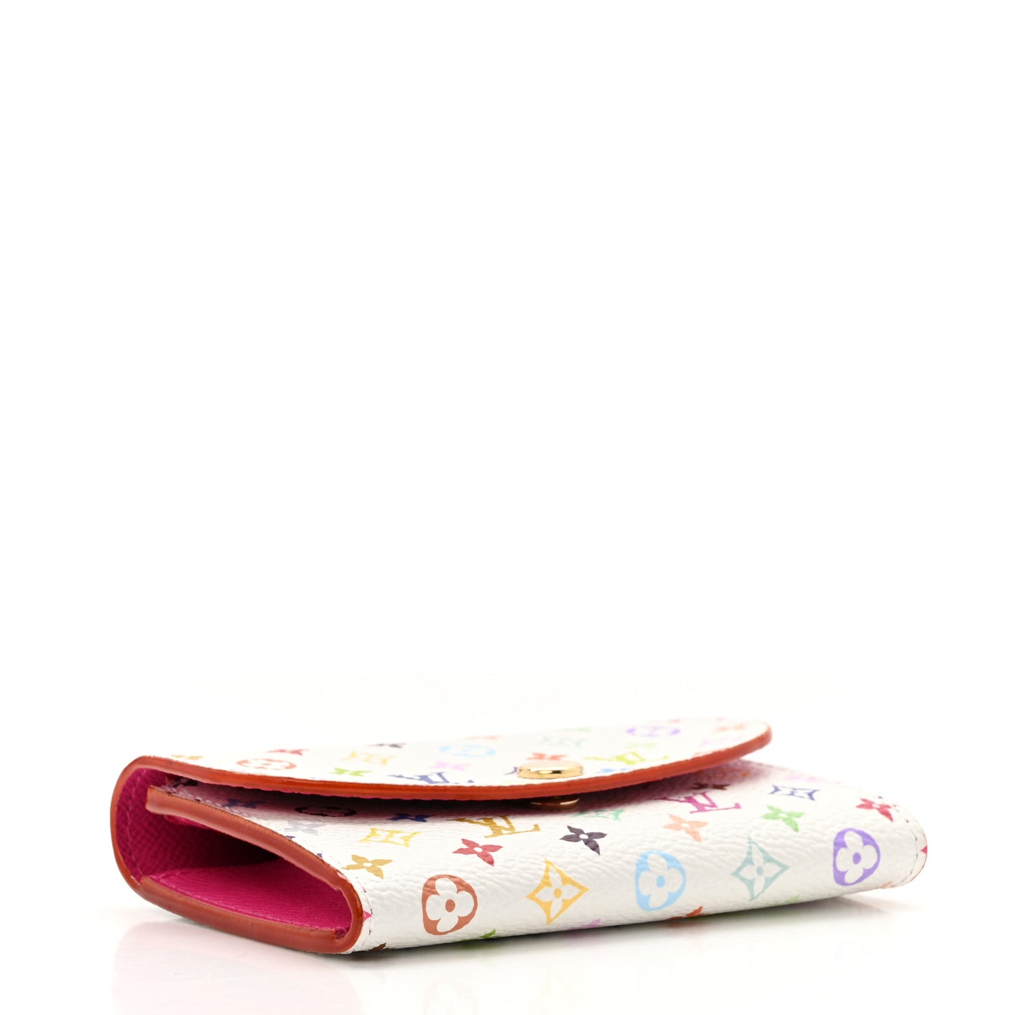 LV X TM Monogram Multicolor Rosalie Coin Purse White Kawaii Pink