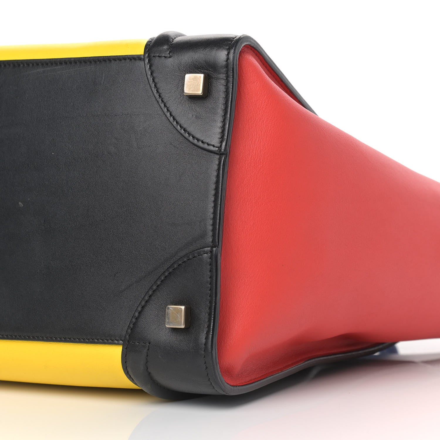 Celine Smooth Calfskin Mini Tri-Color Luggage Sunflower 9 of 21