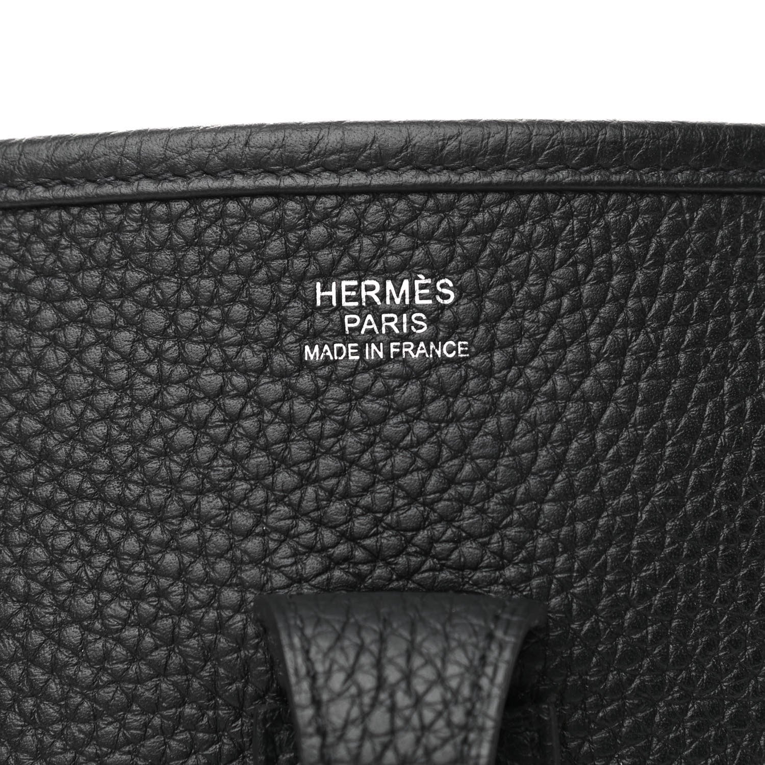 Hermes Taurillon Clemence Evelyne III PM Black 6 of 10