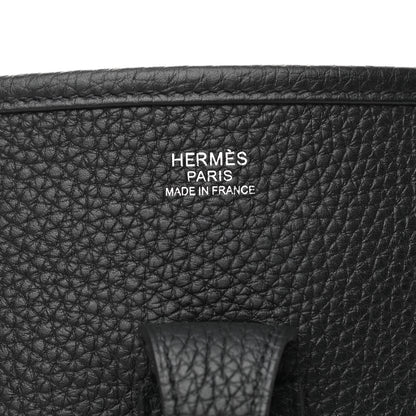 Hermes Taurillon Clemence Evelyne III PM Black 6 of 10