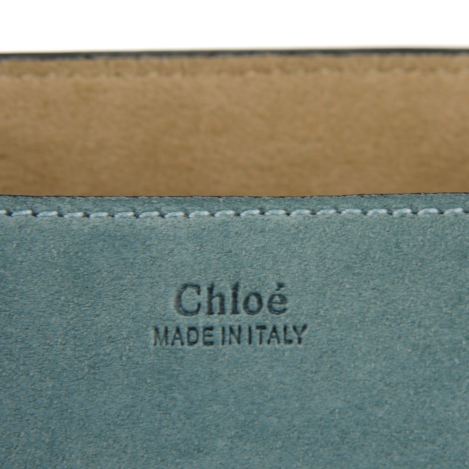 Chloe Suede Smooth Calfskin Medium Drew Shoulder Bag Cloudy Blue 6 of 8