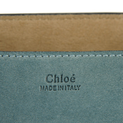 Chloe Suede Smooth Calfskin Medium Drew Shoulder Bag Cloudy Blue 6 of 8