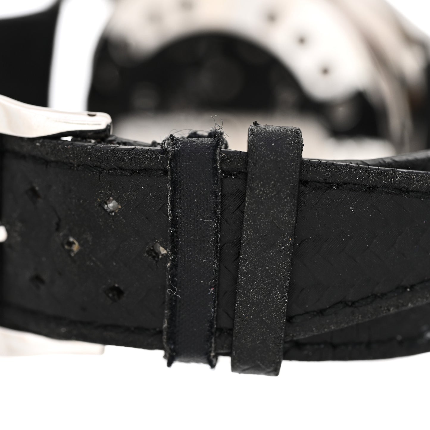 Platinum Calfskin 42mm Tribute To Polaris Automatic Watch Black 190.6.96