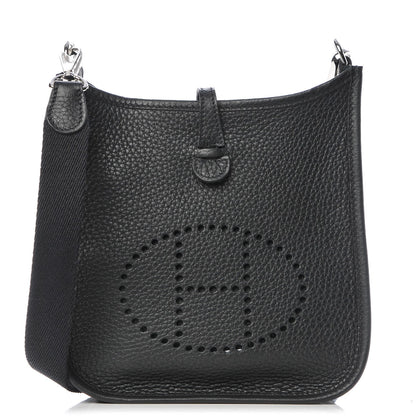 Hermes Taurillon Clemence Evelyne TPM Black 1 of 9